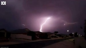 7.7K views · 85 reactions | Did you manage to capture any of the thunderstorm as it rolled over the region last night? ⚡ More than 130,000 lightning strikes were recorded across the state. Thanks to Dwayne from Berri for sharing this video of the light show before the rain. We're also hearing varying rainfall reports from across the region. Let us know how full your gauge was!  Stay up to date with the local weather here: https://ab.co/3oeqbG3 | ABC Riverland | Facebook