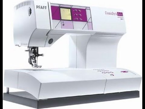Pfaff classic style quilt sewing machine tutorial 02, cleaning and threading up the machine