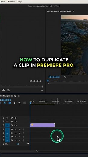 How to Duplicate a Clip in Premiere Pro 2024. #premierepro
