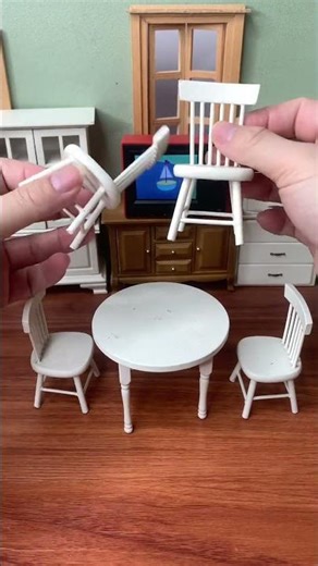 Mini kitchen small table and chairs #Mini Kitchen #Mini Food Play