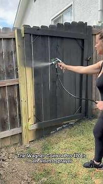 The QUICKEST Way to Stain a Fence 🙌⏳
