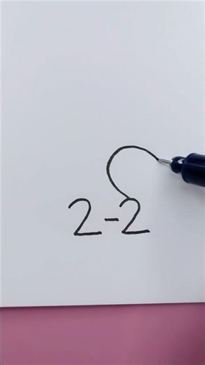 2-2=🐰 || Easy drawing #howtodraw #drawing #numbers