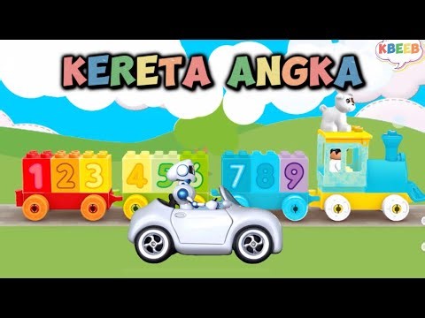 Kereta Angka - NAIK KERETA API - KBeeb Channel #laguanak #naikkeretaapi
