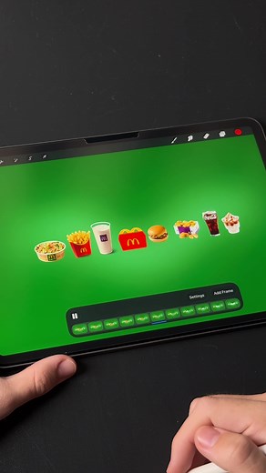 Creative McDonald's Animation Using Procreate Techniques
