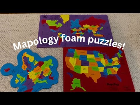 Mapology foam Map Puzzles / United States / Europe / World map 🧩