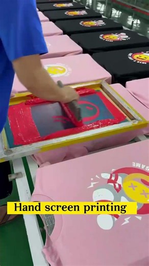 Professional Multi Color Screen Printing Process for Custom T-Shirt Manufacturing