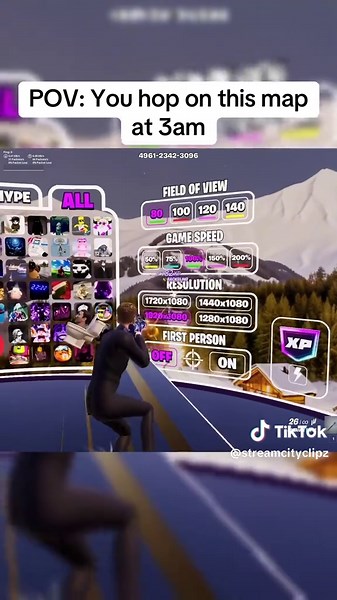 Such a chill map 🤩 #fortnite #fortnitemap #fortnite1v1
