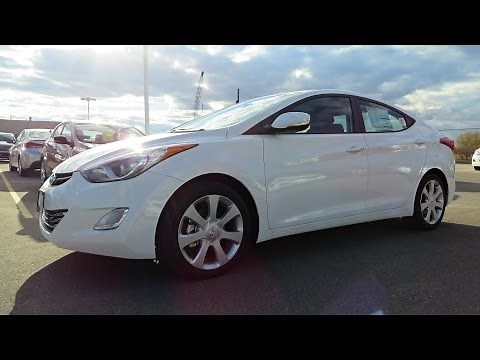 2013 Hyundai Elantra Limited (Navigation) Start up, Walkaround and Vehicle Tour