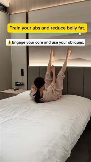 Lose Stubborn Belly Fat from Your BED! 🛌 #bedworkout #losefat #losebellyfat #bellyfatloss #tcm