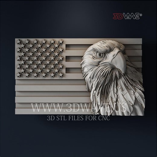 3d STL CNC Files - American Eagle: CNC Router Project - Wood Wall Art - Digital Download - Etsy