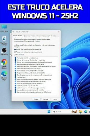 ESTE TRUCO ACELEA WINDOWS 11 25H2 # #windows #windowstips
