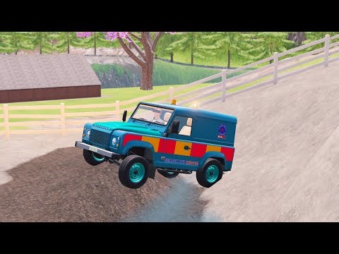 FS22 - Multiple Cars vs Extreme Pothole Road & Hill Climb Challenge