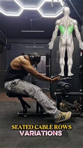 seated cable rows || variations