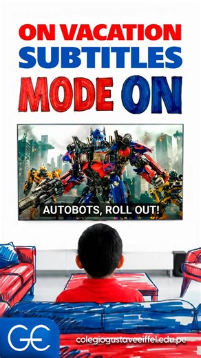 🎬 Subtitles Mode: ON! Level Up Your English 🚀 Turn your favorite movies and series into powerful learning sessions with one simple trick: ENGLISH SUBTITLES. Whether it’s action, adventure, or comedy, subtitles help you expand vocabulary, improve listening skills, and learn real conversations—all while having fun! Pro tip: Start with Spanish subtitles, then switch to English. Soon you won’t need them at all! This vacation, entertainment meets education. Press play and level up! 👇 What’s your f