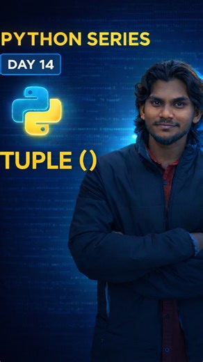 ANIL KUMAR on Instagram: "Day 14 of Python Series 🐍🔥 Today I explained Tuples in Python in a simple way for beginners. Tuples store multiple items and cannot be changed. 👉 Try the questions & comment your output 💾 Save for revision! python tuple tutorial, tuples in python for beginners, python tuple examples, python tuple methods, python data types tuple, learn python step by step, python programming basics, python series day 14, python practice questions #PythonForBeginners #PythonTuples #P
