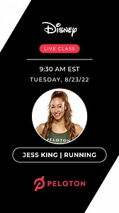 2K views · 36 reactions | Hey Peloton! Get ready for a ✨ magical ✨ Disney Run with Jess King - Peloton on Tuesday, August 23 LIVE at 6:30 a.m. PT/9:30 a.m. ET!  Get all the details: https://www.onepeloton.com/app | Walt Disney Records | Facebook