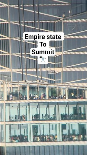 Zooming Into SUMMIT One Vanderbilt from Empire State Building | NYC Ultra Zoom View #satisfying #nyc