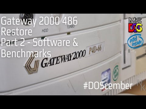 Gateway 2000 486 Restore - Part 2 - Software #doscember