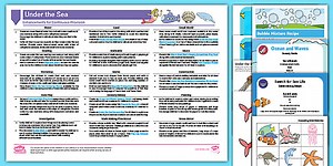 EYFS Under the Sea Continuous Provision Planning Ideas and Resource Pack (Ages 2-4)