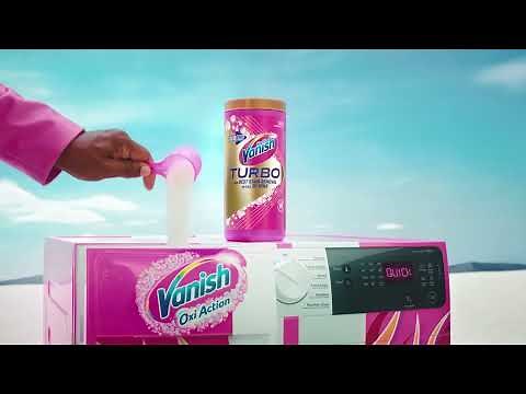 Vanish TURBO - Acts on Stains 1st Time in a Short Wash