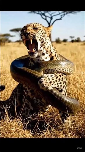 Leopard vs Giant Python | Real Wild Animal Fight in Jungle"#LeopardVsPython #WildlifeDocumentary