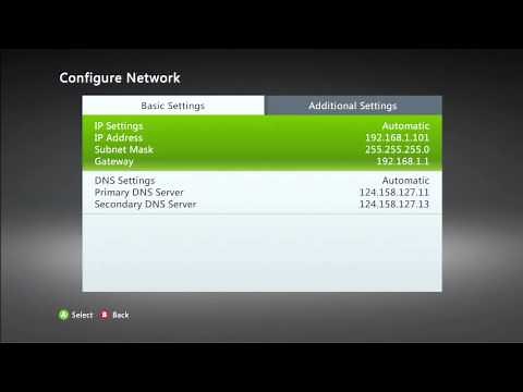 Xbox 360 network configuration