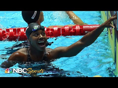 Simone Manuel sprints to 50m freestyle gold by .02 at World Swimming Championships | NBC Sports