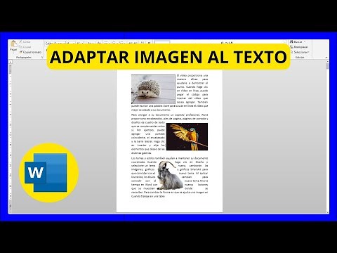 Cómo Insertar Imagen y Adaptarla a un Texto en Word