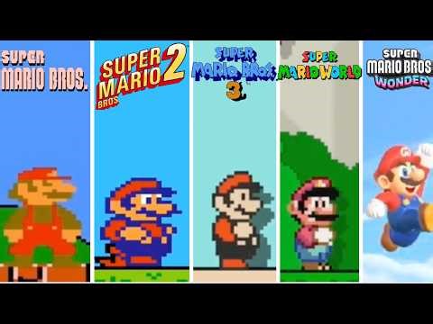 Evolution of 2D Super Mario Graphics (1985-2026)