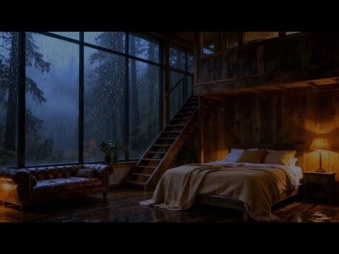 Calm Rainfall at the Forest Cabin 🌧 | Sleep Deeply with Nature Ambience