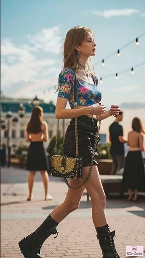 💖 Street Chic | Crop Top & Mini Skirt Shopping Look