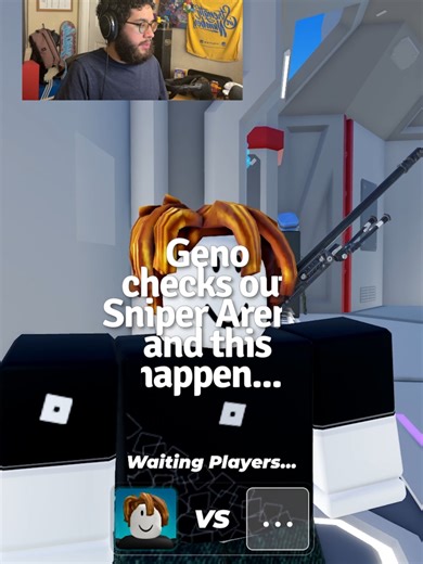 Geno checks out Sniper Arena and this happens... #roblox