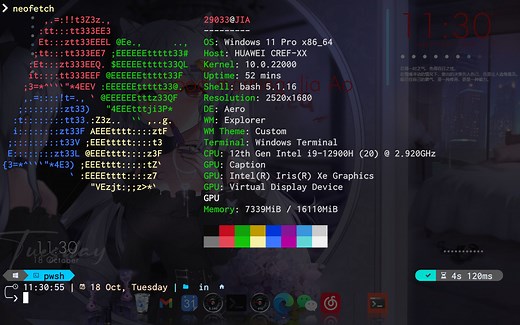 什么？windows下面也有neofetch？maclindows