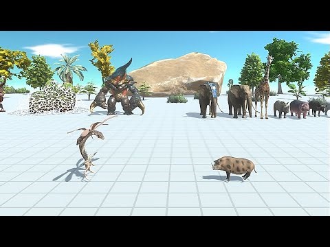 ALIEN EXOTICA VS MODERN MAMMALS - Animal Revolt Battle Simulator