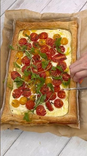 ⭐️Tomato & Ricotta Tart⭐️ #recipe #bake #tart #fastfoodfight