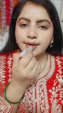 Nude lipstick for bridal makeup | Maybelline New York serum lipstick | scuseme matte 008 | #lipstick