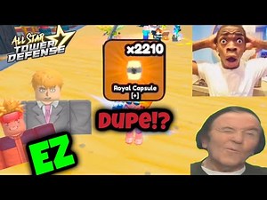World record Dupe capsule in ASTD!? - All star tower defense(ASTD) ‪@fruitysama8611‬