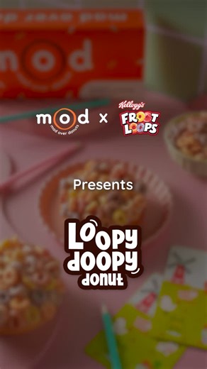 Mad Over Donuts on Instagram: "Mad Over Donuts x Kellogg’s Froot Loops brings to you the Loopy Doopy donut! Dipped in white chocolate & topped with crunchy Froot Loops, this donut’s so good you’ll fall in love at first bite💖😋🍩 [Kellogg’s Froot loops, Kids Donuts, New launch, Donuts for kids, Children’s day, Gifting, Bite Into Happiness, Mad Over Donuts, MOD] #Collab #KidsDonuts #NewLaunch #DonutsForKids #PlayFullz #ChildrensDay #Kids #Happiness #Gifting #Treats #MadOverDonuts #BiteIntoHappine