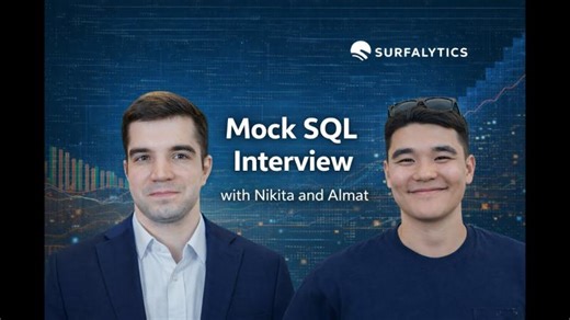 SQL Mock Interview: B2B SaaS Subscription Tasks with Nikita Volynets | Surfalytics posted on the topic | LinkedIn