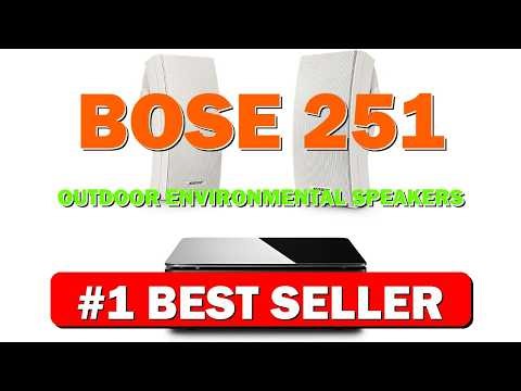 Bose 251 Outdoor Environmental Speakers (Pair) White with Music Amplifier - B0BRMV9GRJ