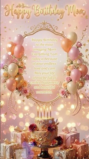 Best Happy Birthday Wishes for Mother 💖 Heart Touching Message for Mom