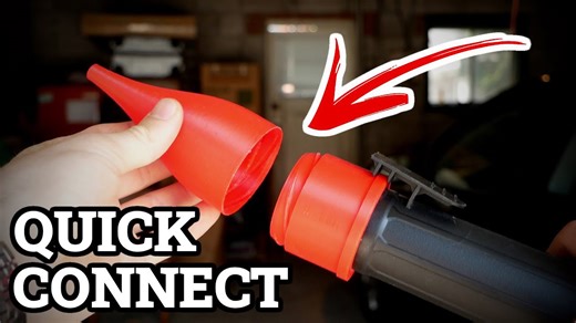 3D printing a powerful shop vac attachment