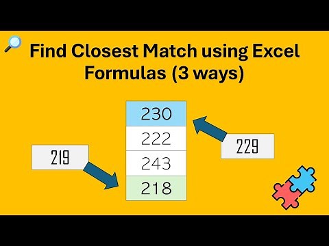 Find Closest Match using Excel Formulas (3 Ways)