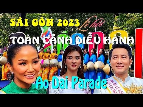Diễu hành lễ hội ÁO DÀI đẹp nhất Việt Nam ở phố đi bộ Nguyễn Huệ Sài Gòn