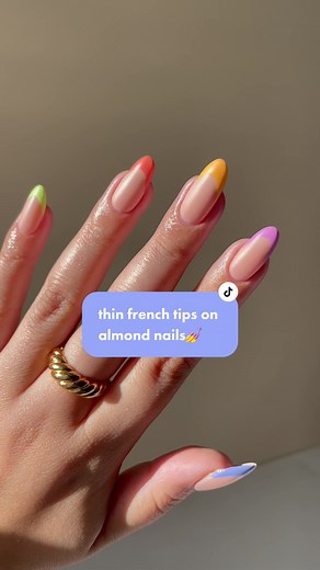 How to Create Thin French Tips on Almond Nails