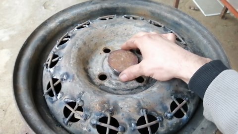 Amazing way to make firewood stove Using Air Blower - No smoke