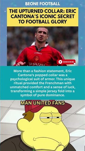 The Secret Power of Eric Cantona’s Upturned Collar! 🇫🇷👑 #shorts #Cantona #MUFC