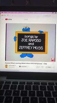 Sesame Street learning about letters
