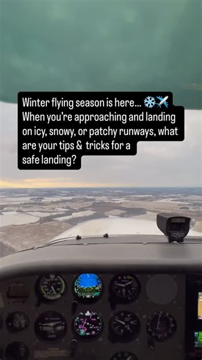Winter flying is beautiful… but those runways can definitely keep you on your toes. Patchy ice, thin layers of snow, slippery braking every approach feels a little different this time of year. So what’s your technique? 👉 Do you come in a little slower? 👉 Use less braking? 👉 Keep some power in? 👉 Choose a different runway altogether? What’s your “go-to” move when landing on snowy or icy runways? Drop your winter tips below 👇 #PilotLife #WinterFlying #SnowyRunway #PilotTalk #FlightTraining #P