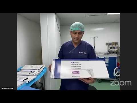 Lap Hernia Repair . Mesh / Prosthesis & Fixation devices in Hernia Surgery by Dr Tanseer Asghar